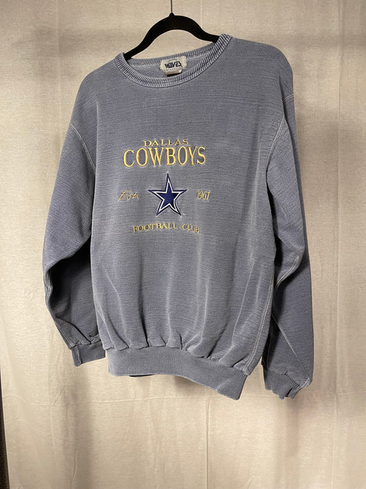 Dallas Cowboys Acid-wash Crewneck|Small