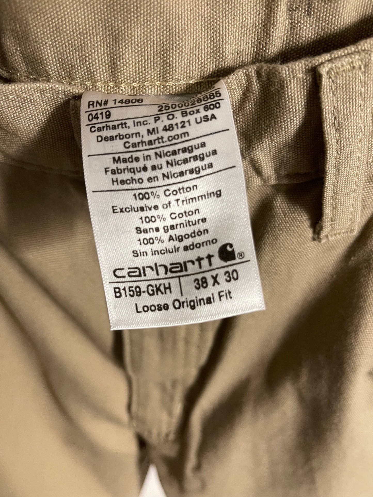 Carpenter Carhartt pants|38 x 30