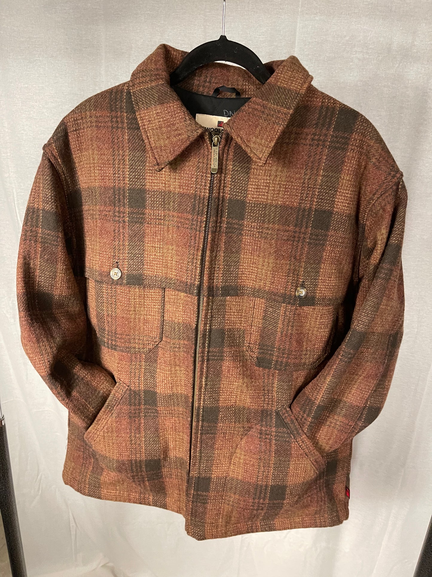 Woolrich Plaid coat|Large